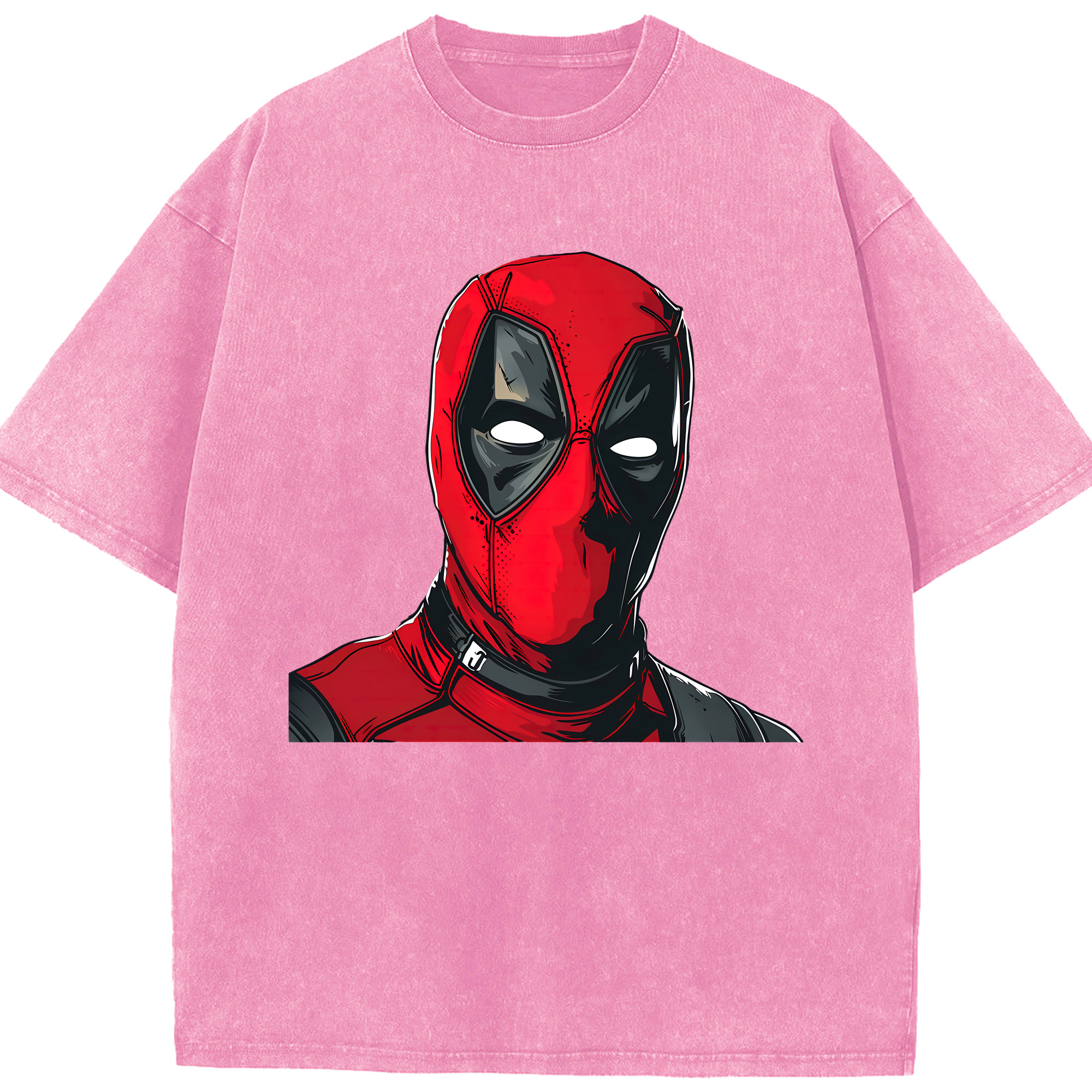 （画像用） Deadpool デッドプール 綿100% ヴィンテージ風 半袖Tシャツ（フロントプリント）